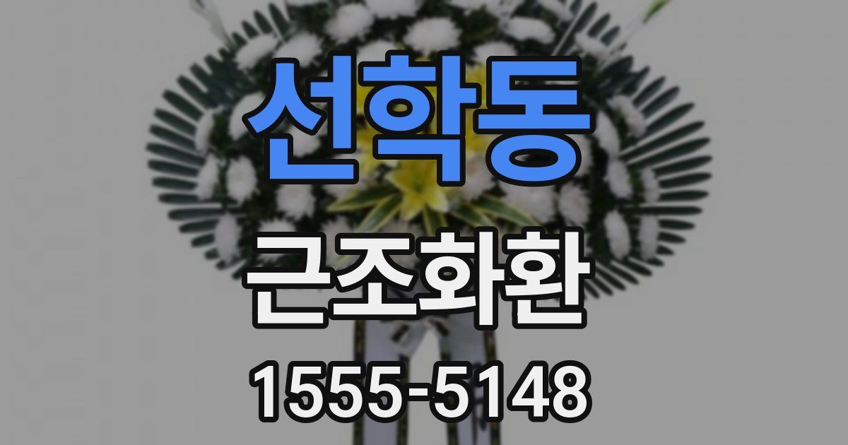 선학동 근조화환
