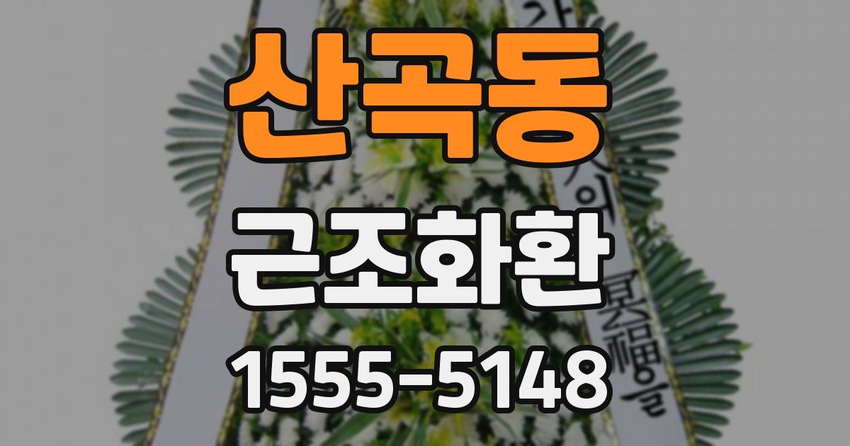 산곡동 근조화환