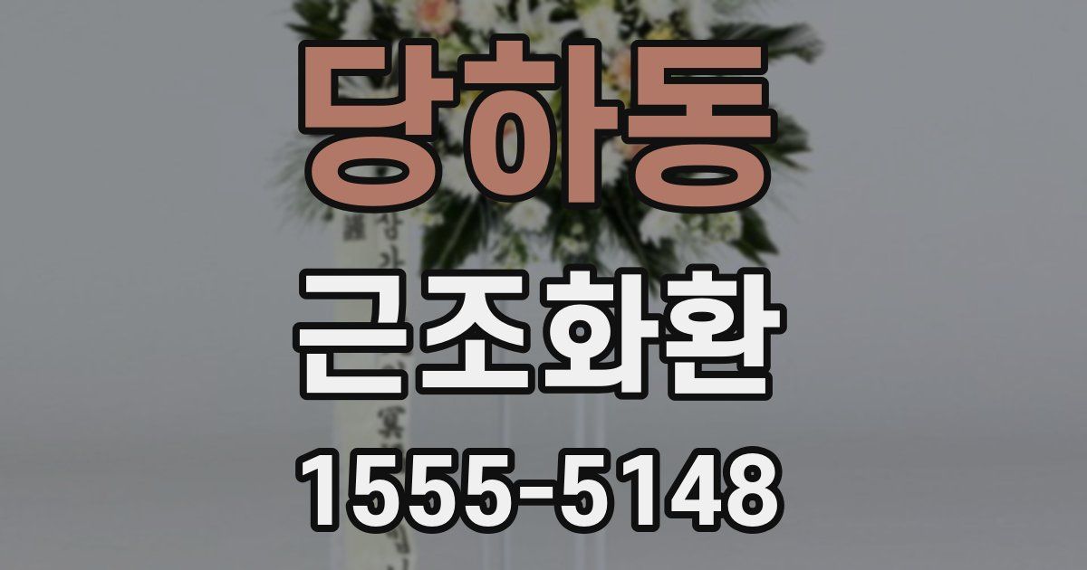당하동 근조화환