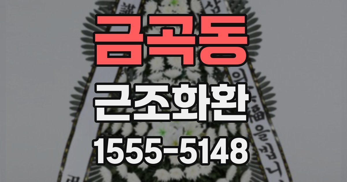 금곡동 근조화환