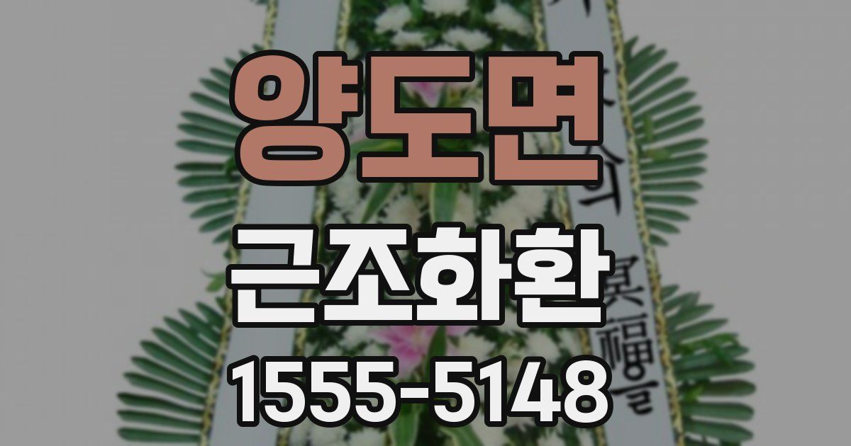 양도면 근조화환