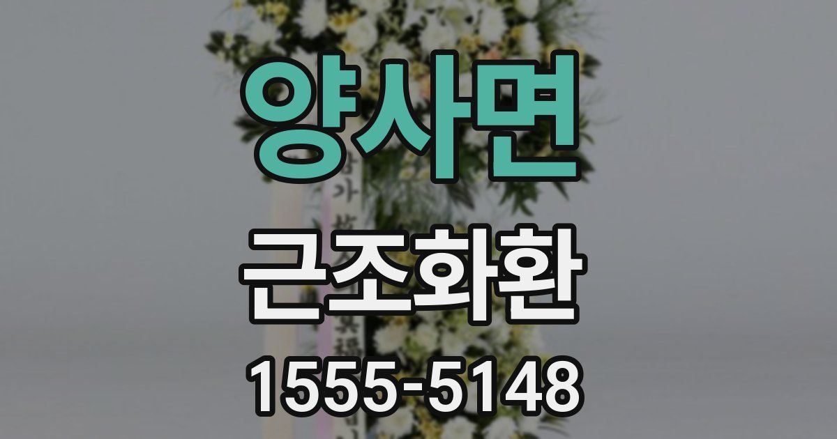 양사면 근조화환