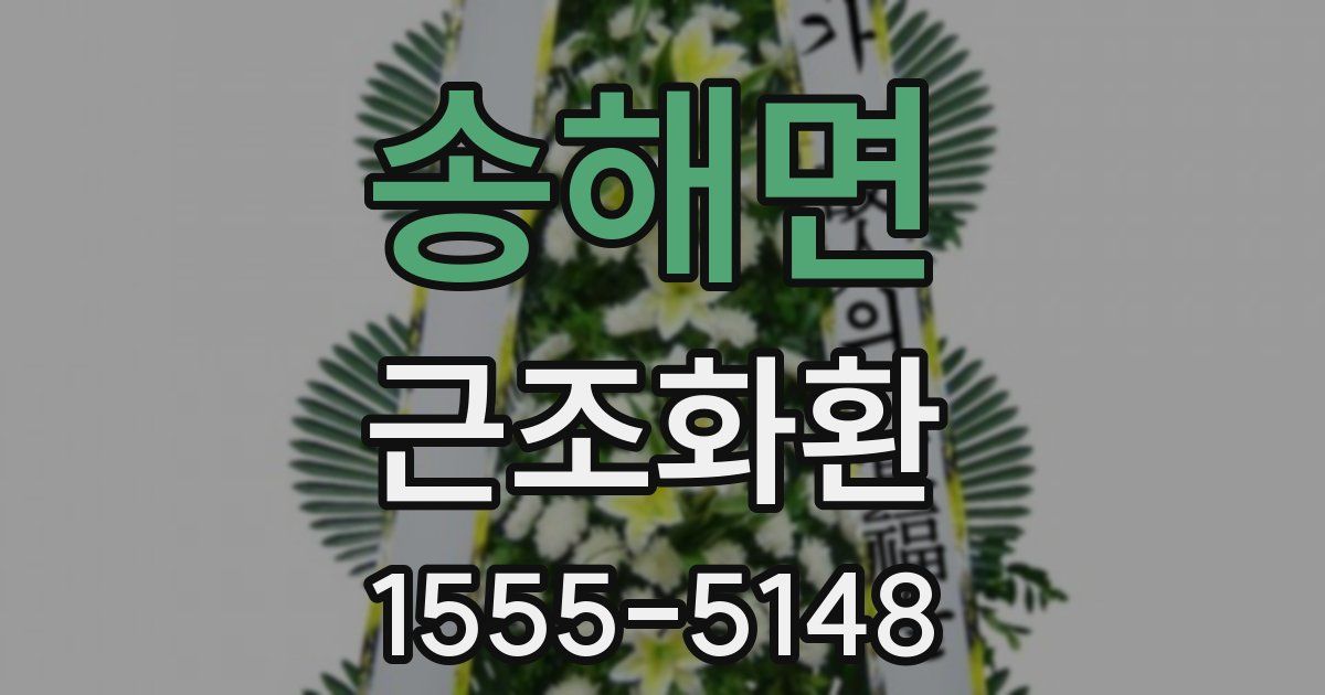 송해면 근조화환