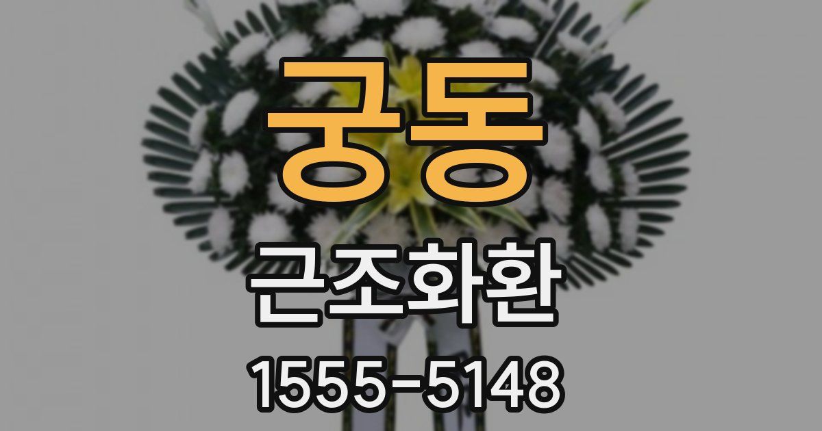 궁동 근조화환