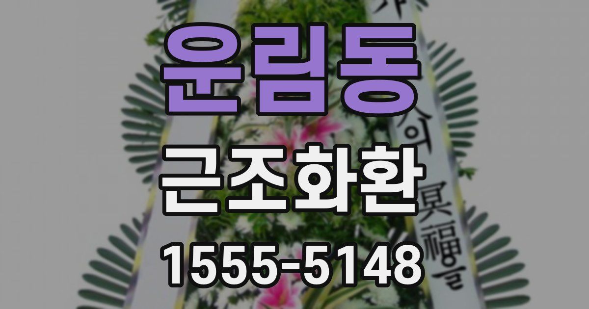 운림동 근조화환