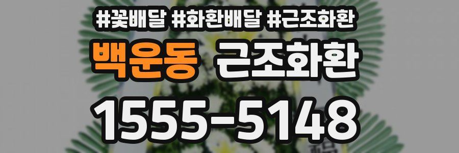 백운동 근조화환
