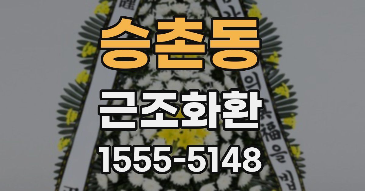 승촌동 근조화환