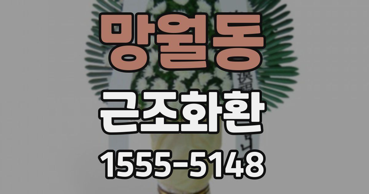 망월동 근조화환
