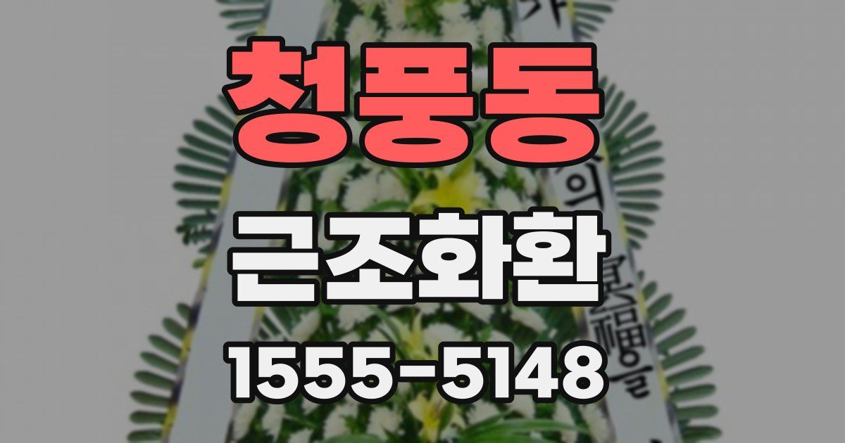 청풍동 근조화환