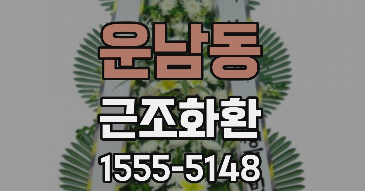 운남동 근조화환