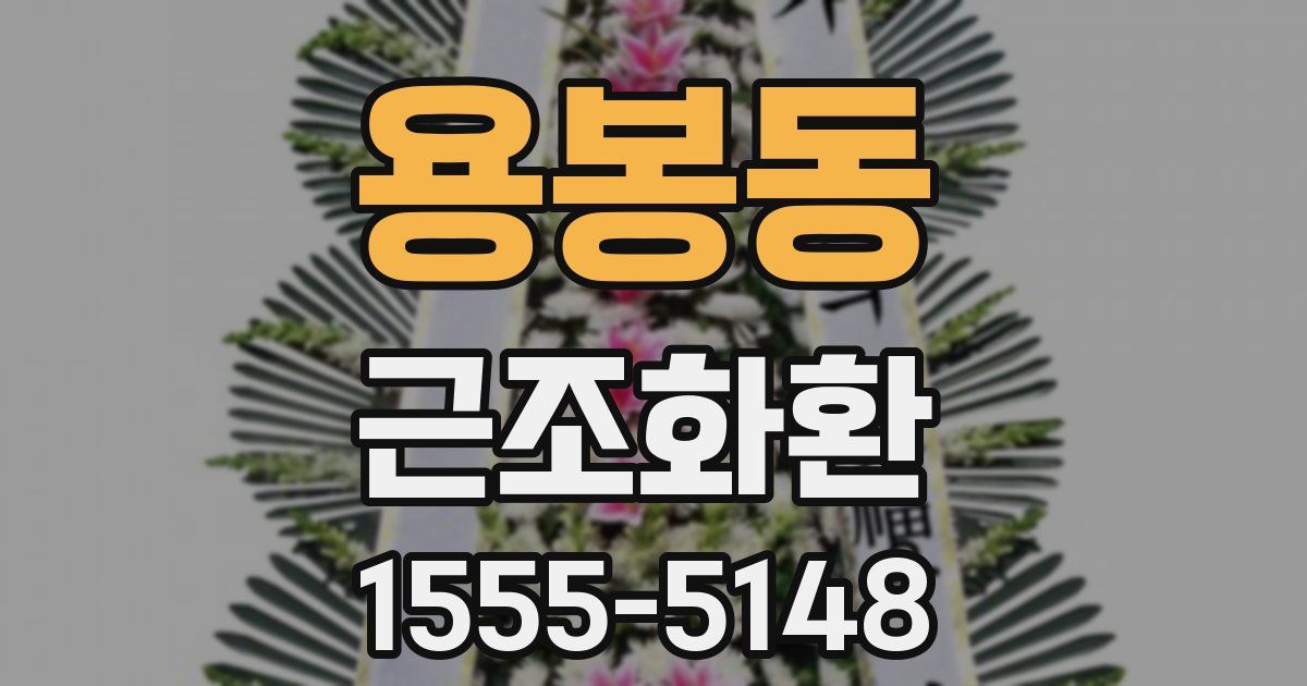 용봉동 근조화환