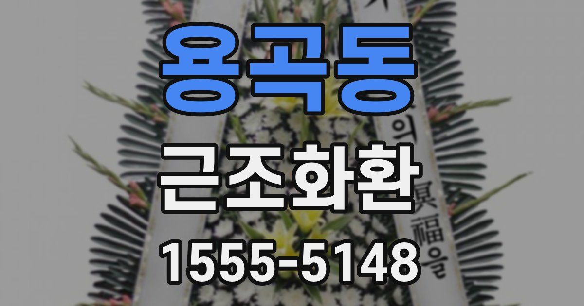 용곡동 근조화환