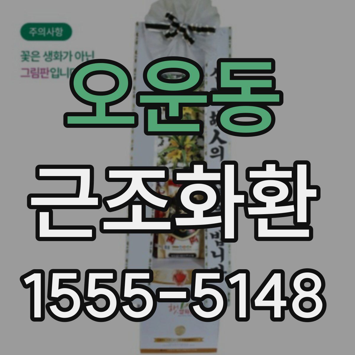 오운동 근조화환