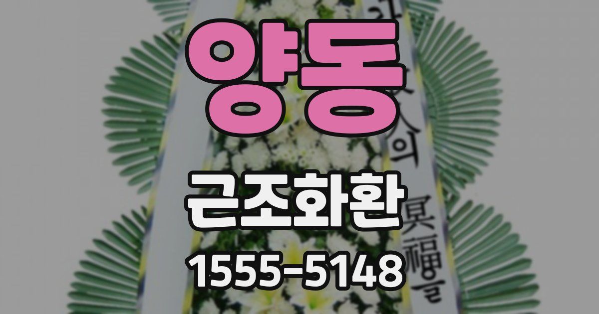 양동 근조화환