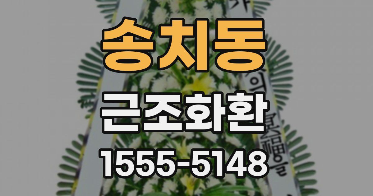 송치동 근조화환