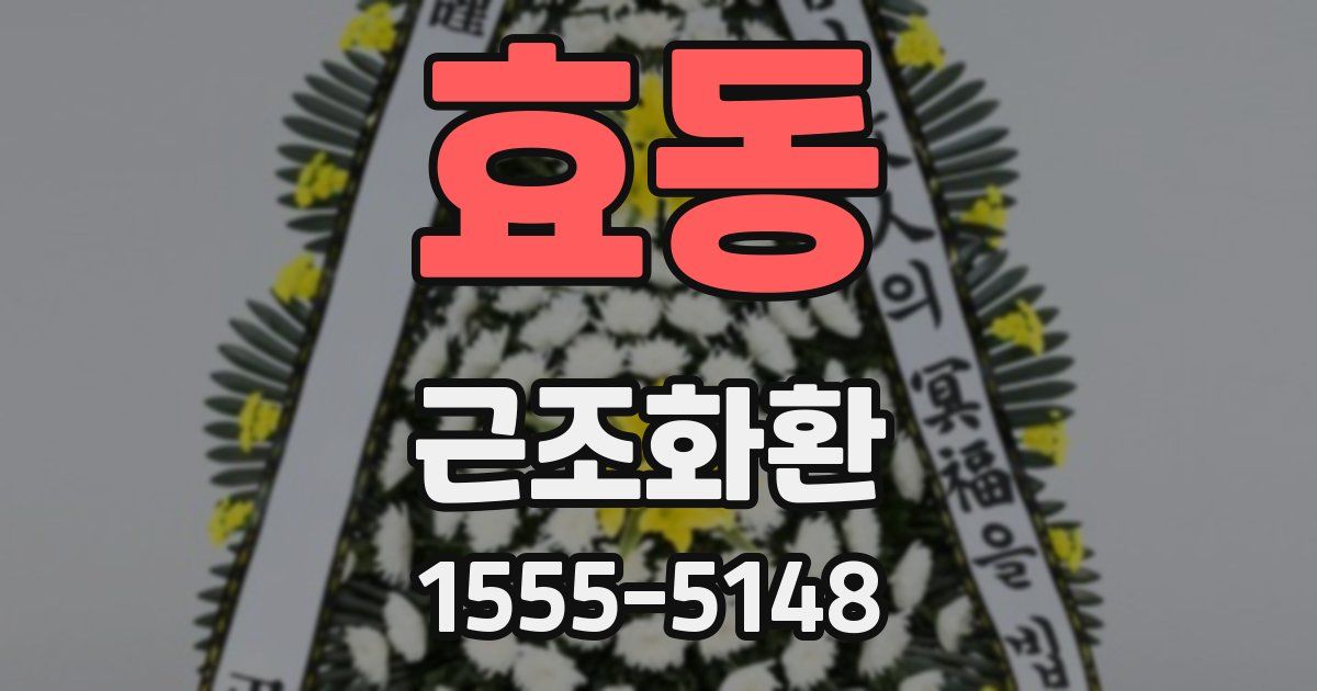 효동 근조화환