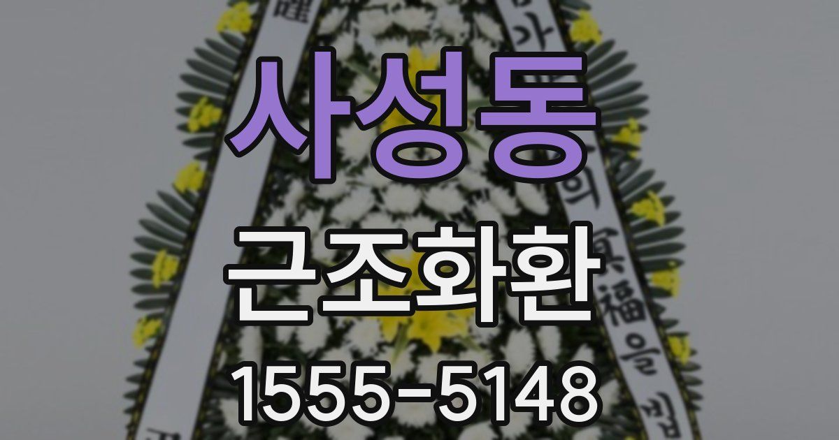 사성동 근조화환