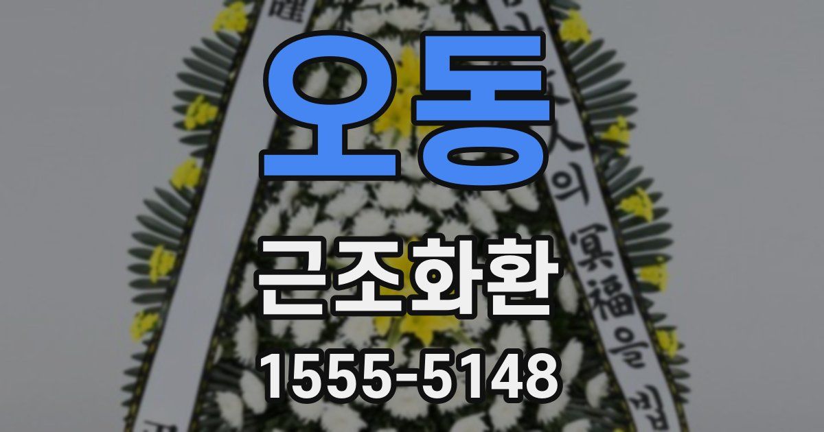 오동 근조화환