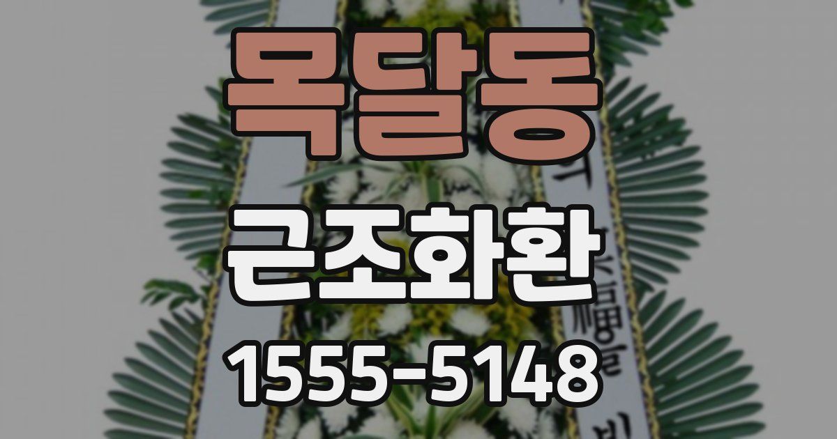목달동 근조화환