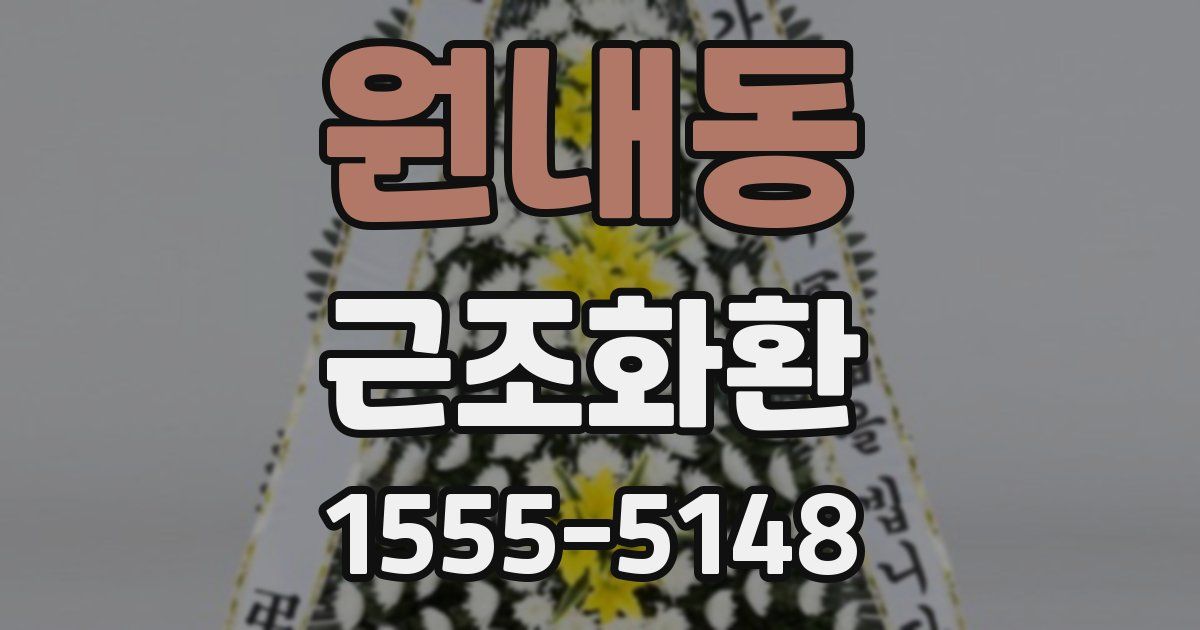 원내동 근조화환