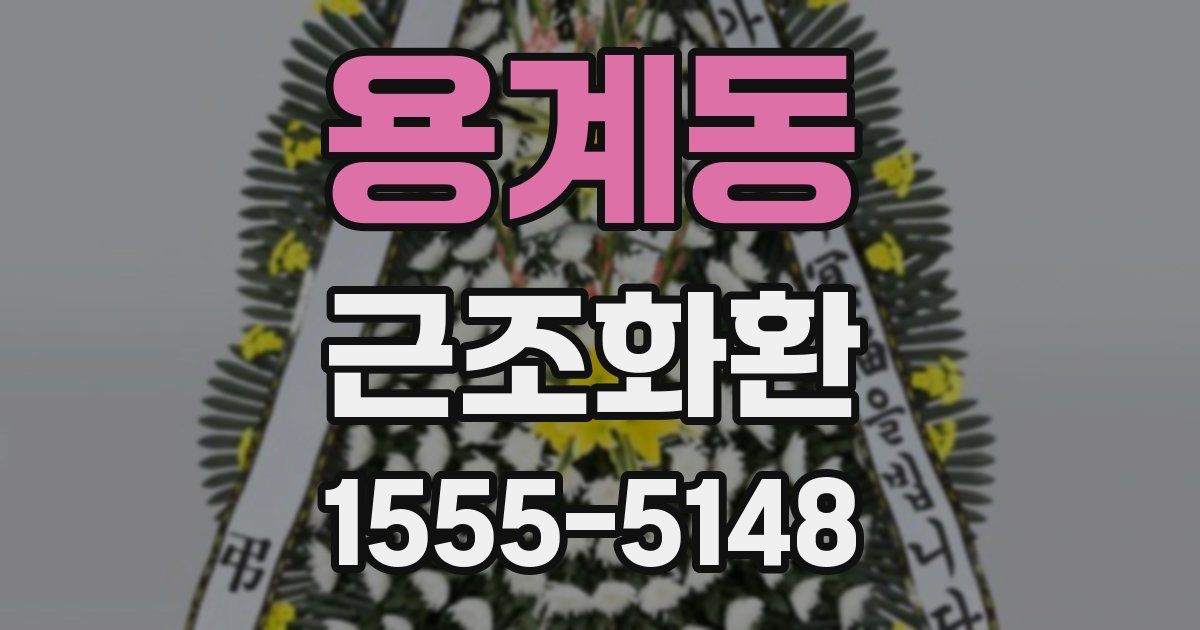 용계동 근조화환