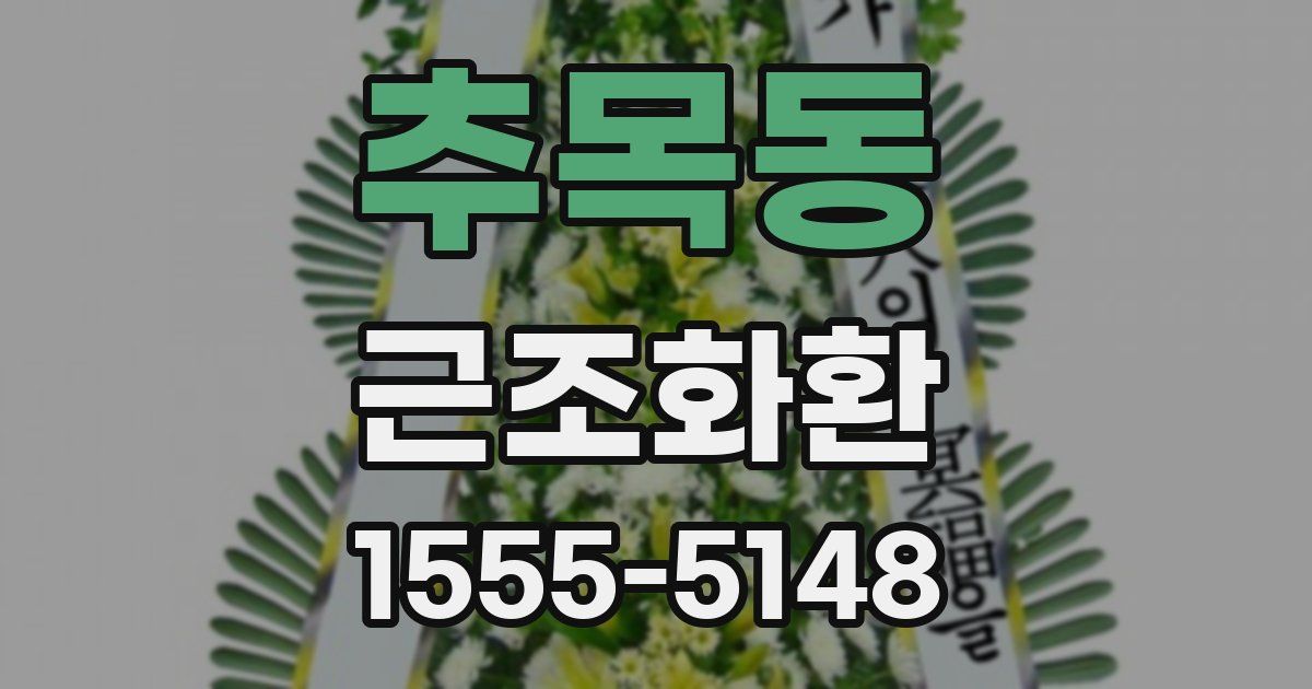 추목동 근조화환