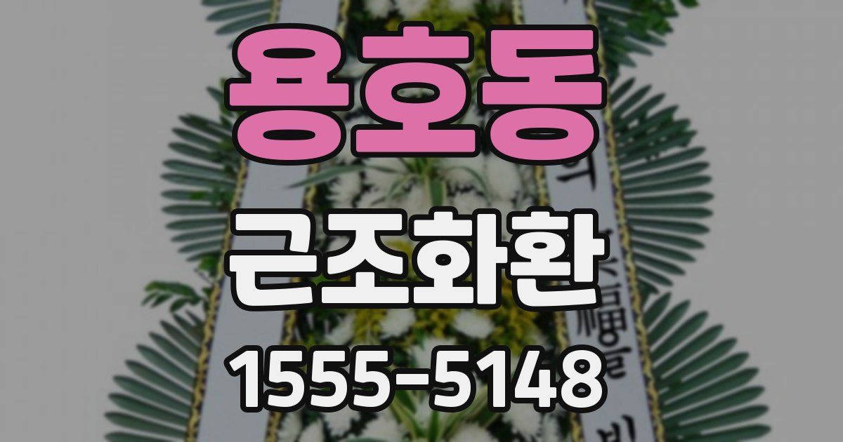 용호동 근조화환