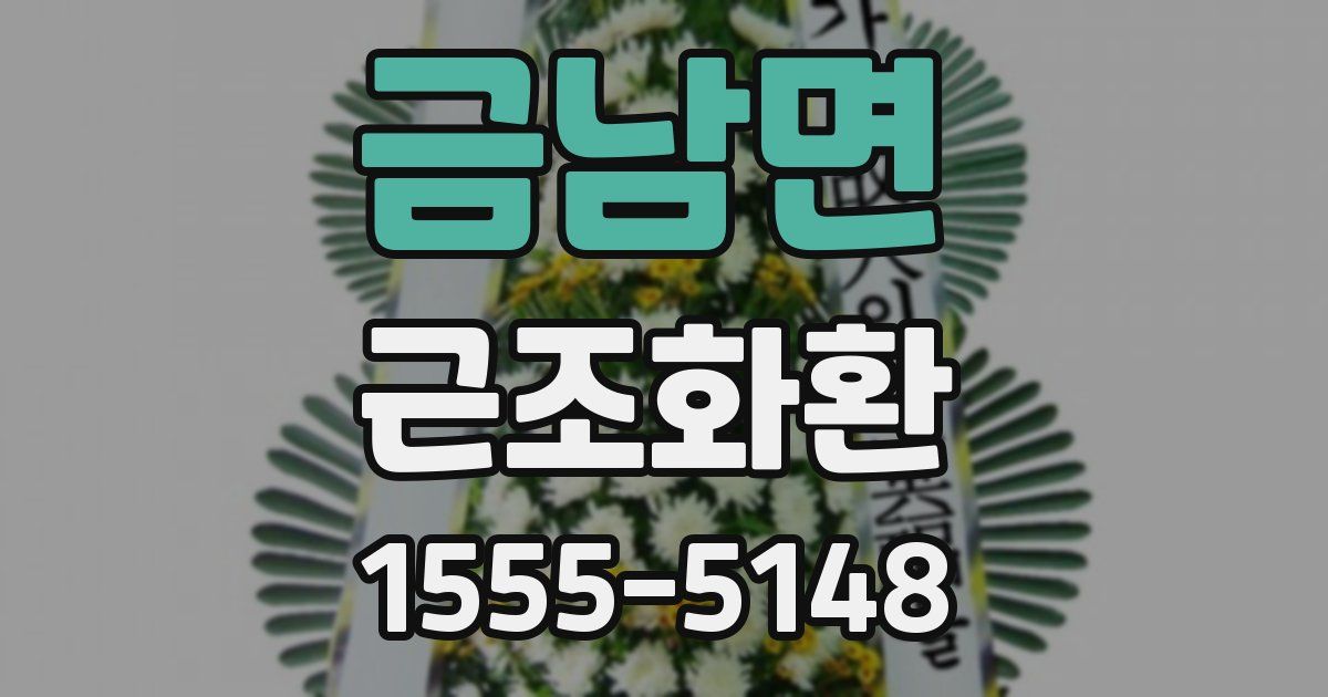 금남면 근조화환