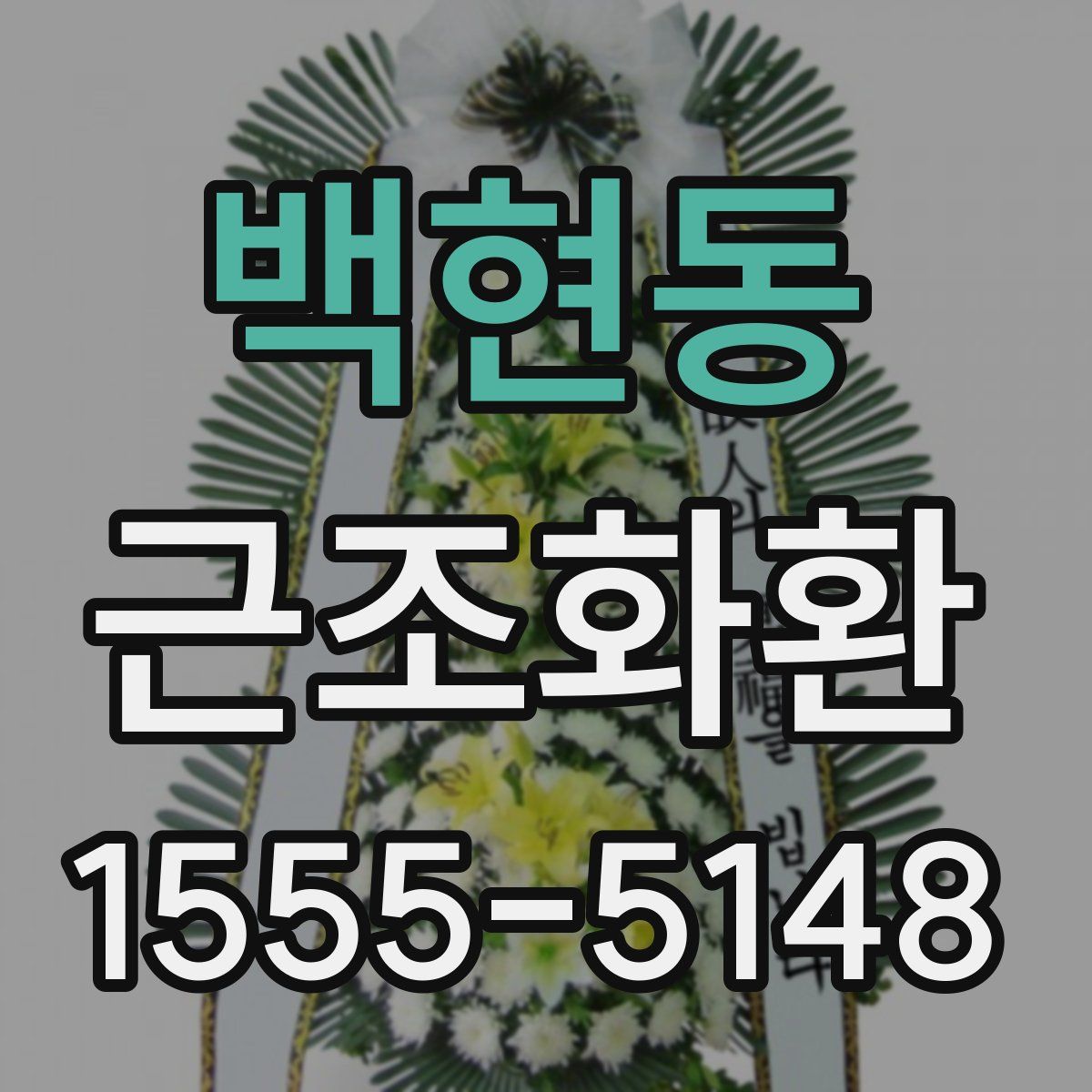 백현동 근조화환