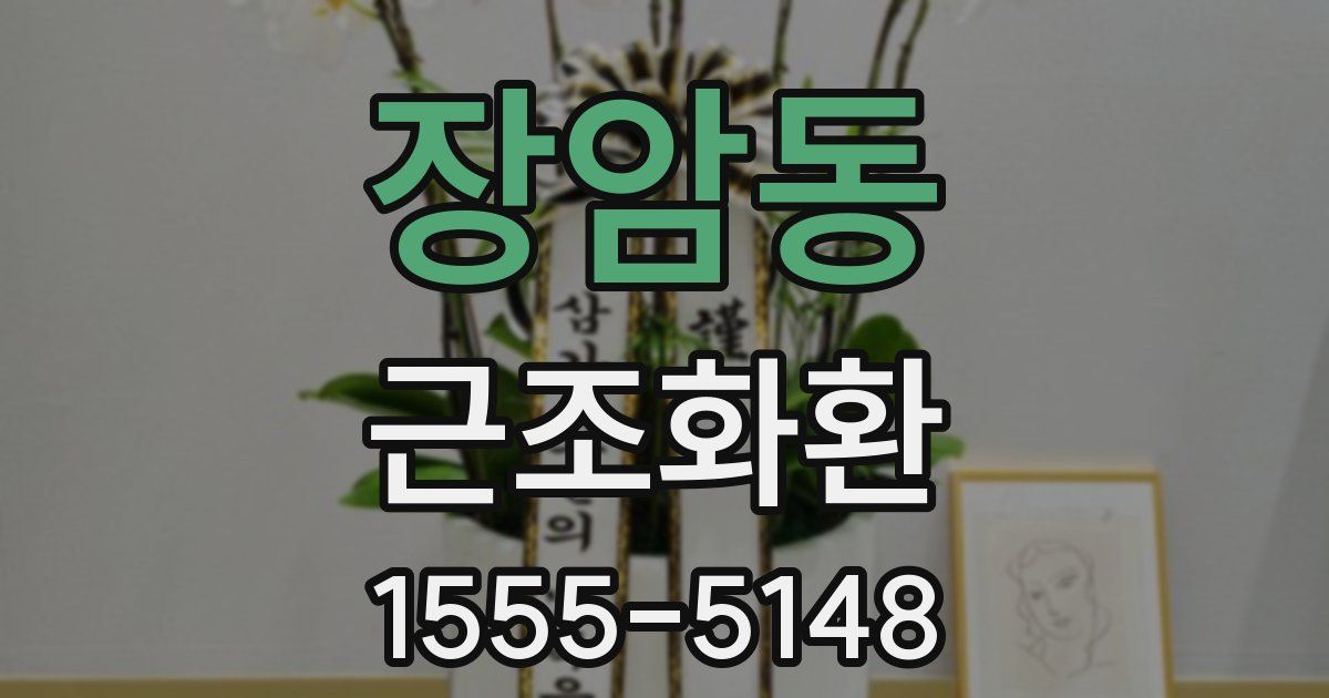 장암동 근조화환
