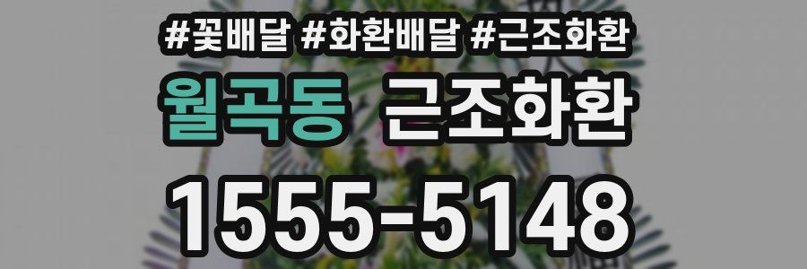월곡동 근조화환