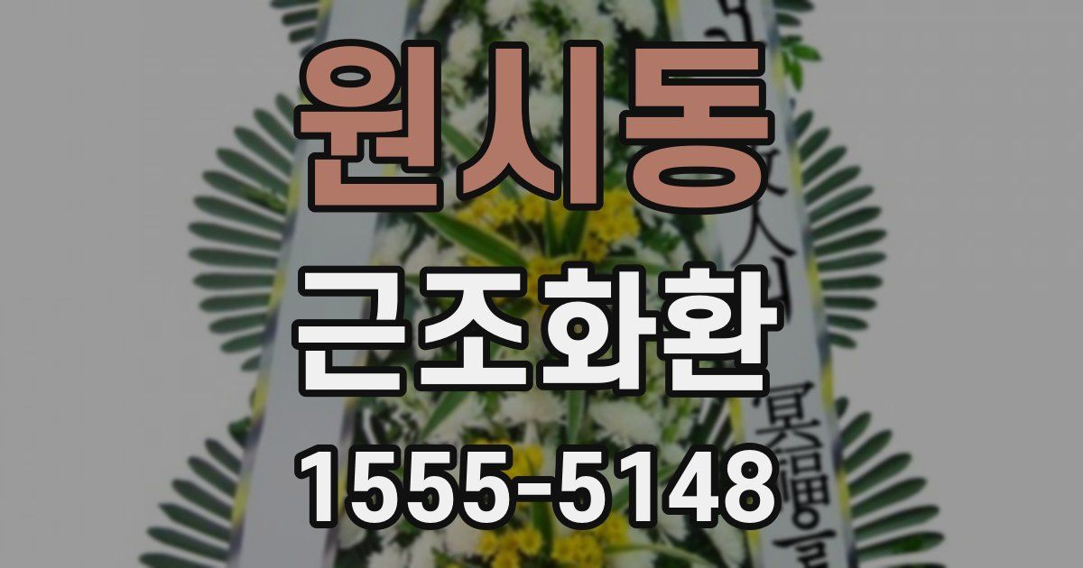 원시동 근조화환