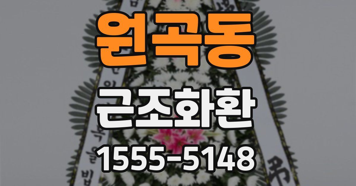 원곡동 근조화환