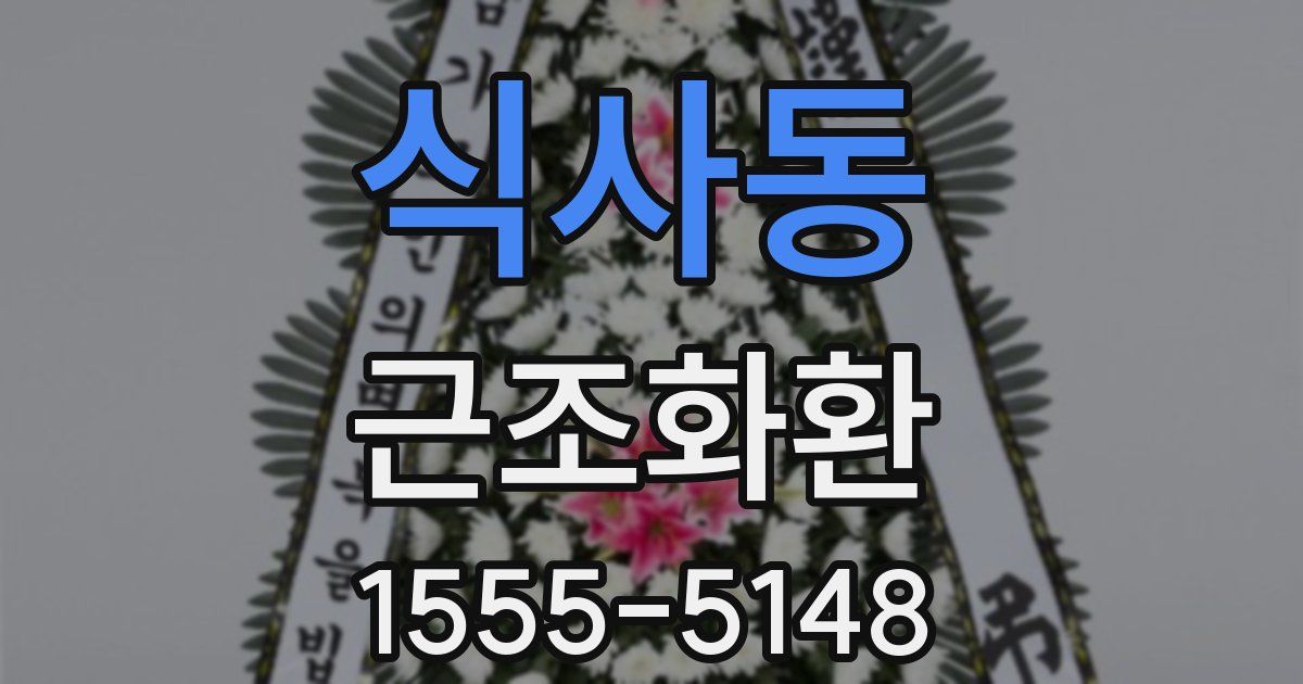 식사동 근조화환
