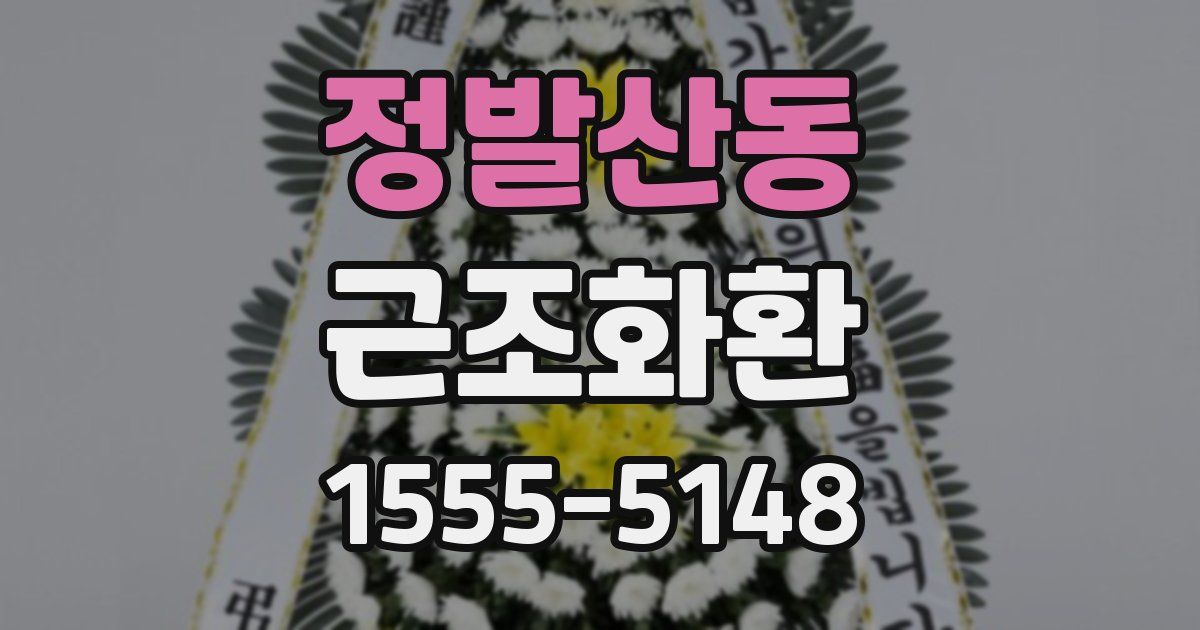 정발산동 근조화환