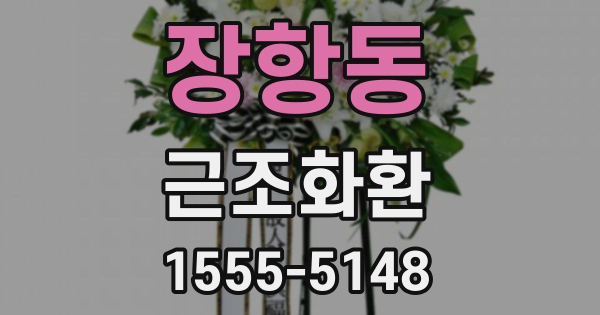 장항동 근조화환