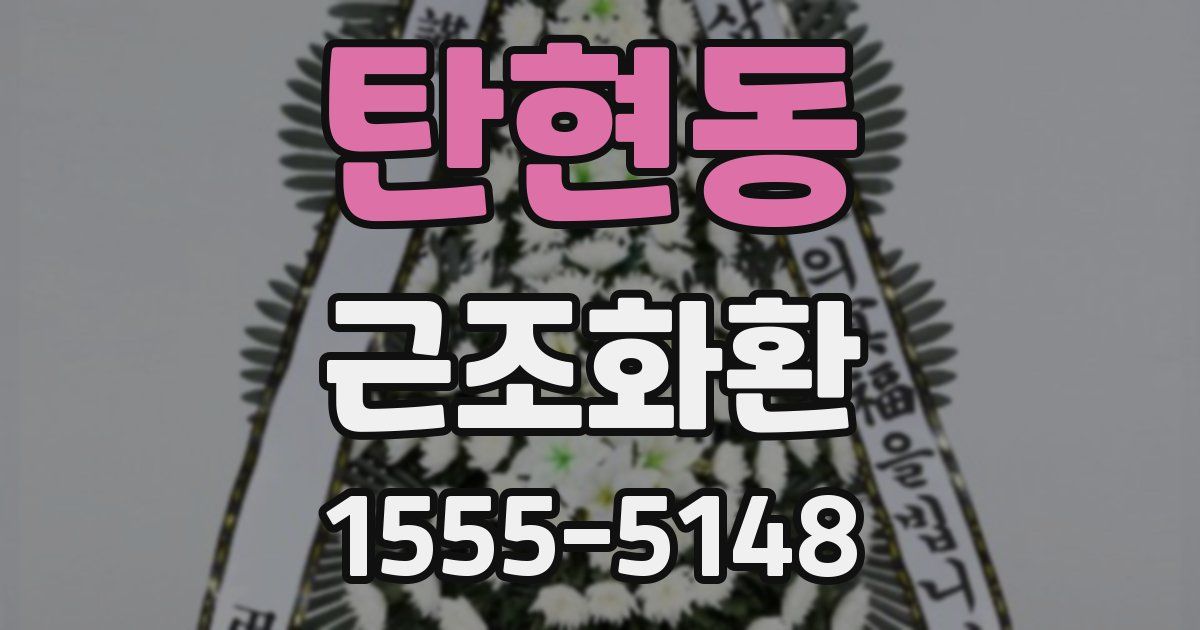 탄현동 근조화환