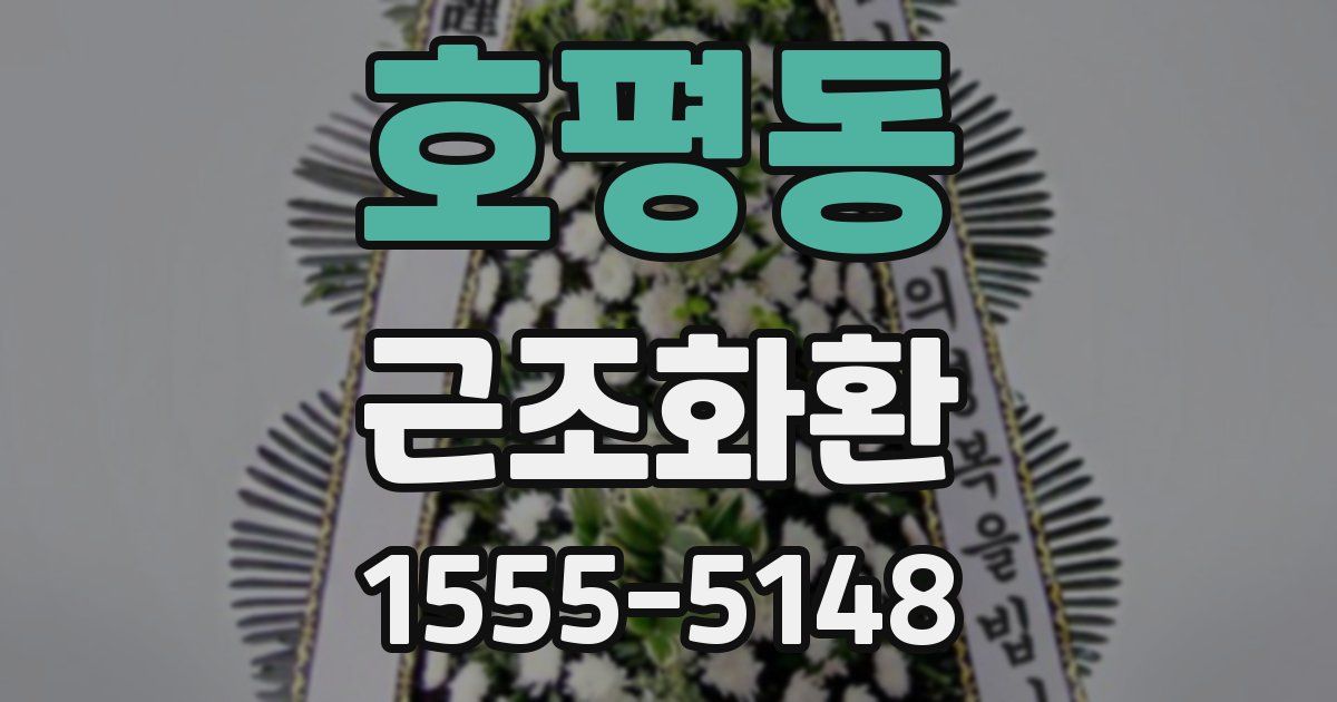 호평동 근조화환