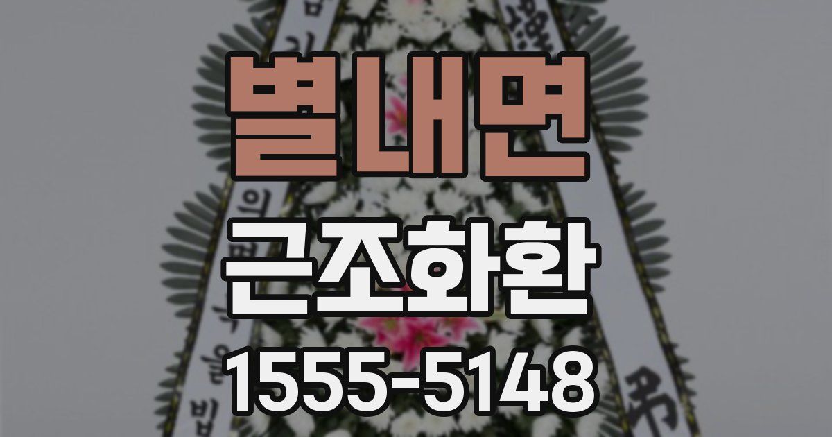 별내면 근조화환