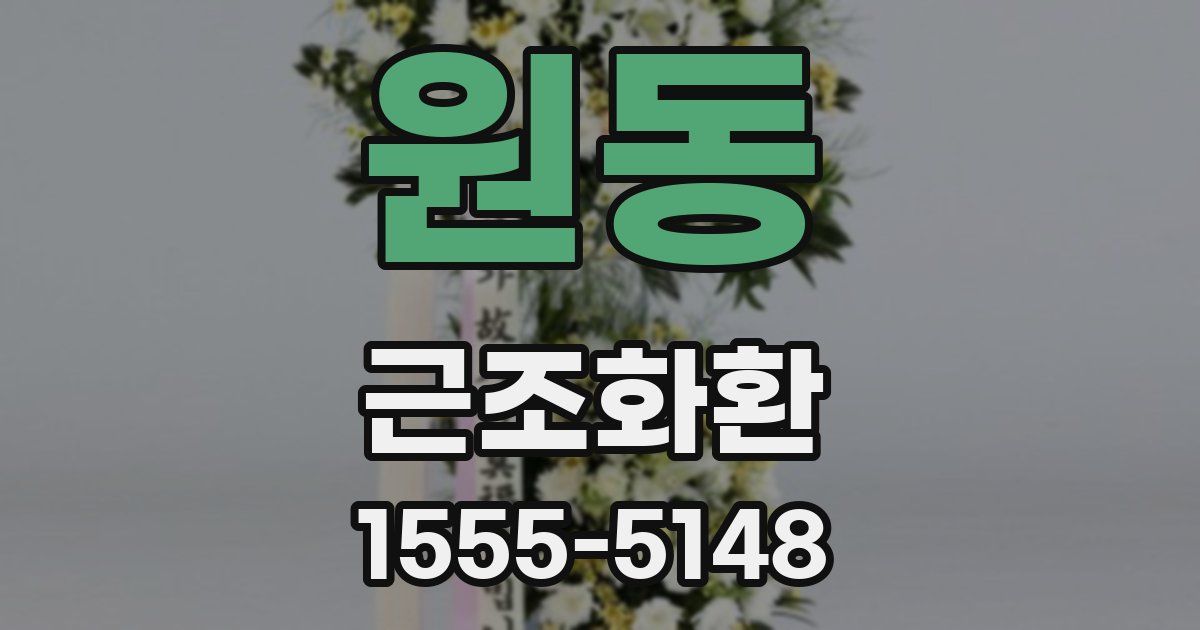 원동 근조화환