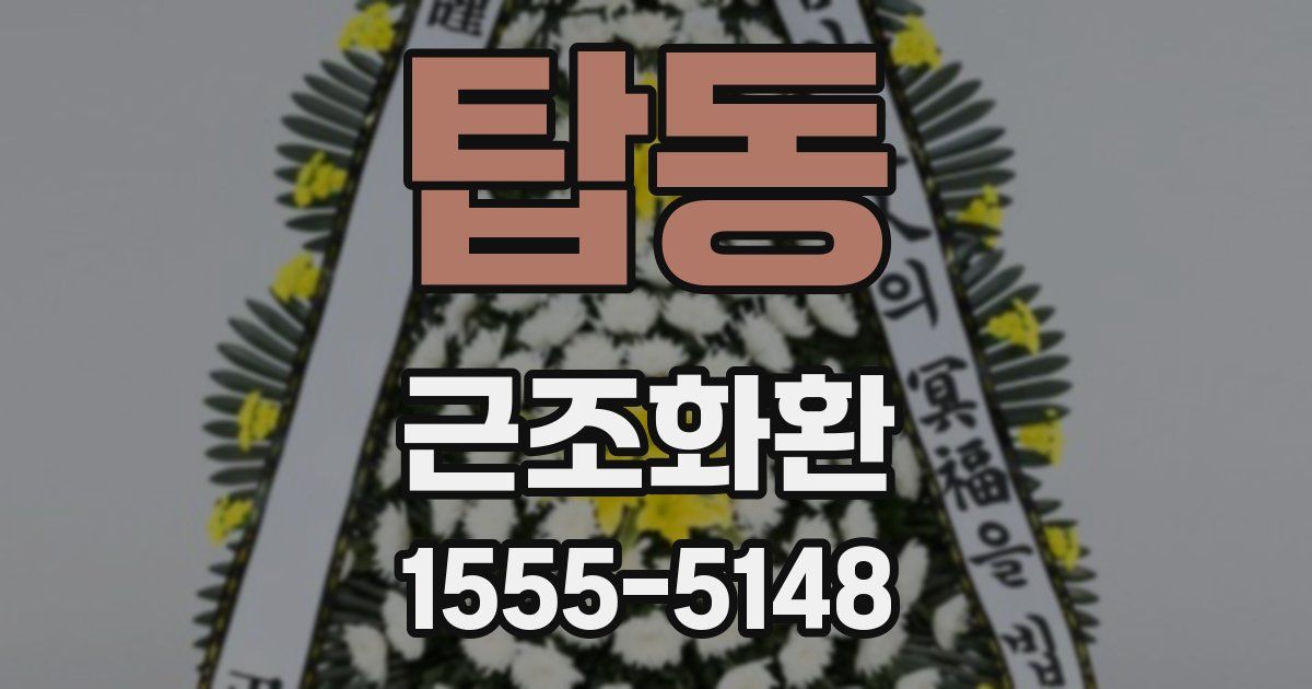 탑동 근조화환