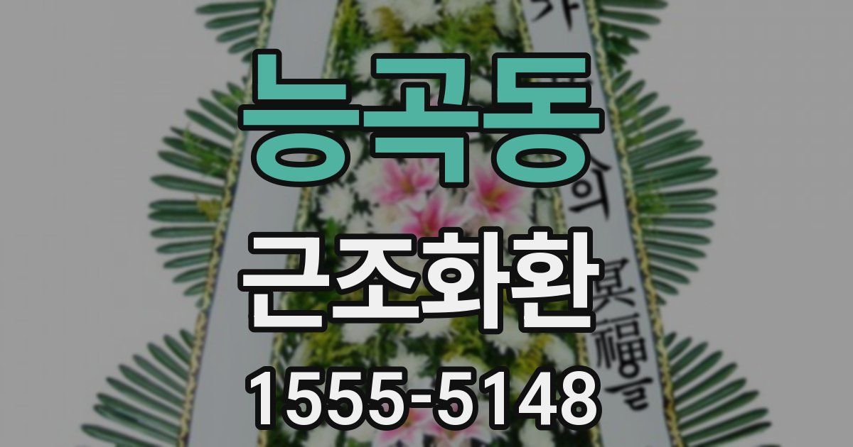 능곡동 근조화환