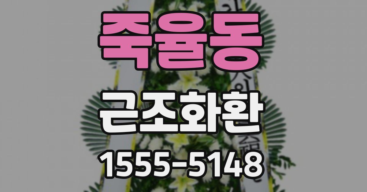 죽율동 근조화환