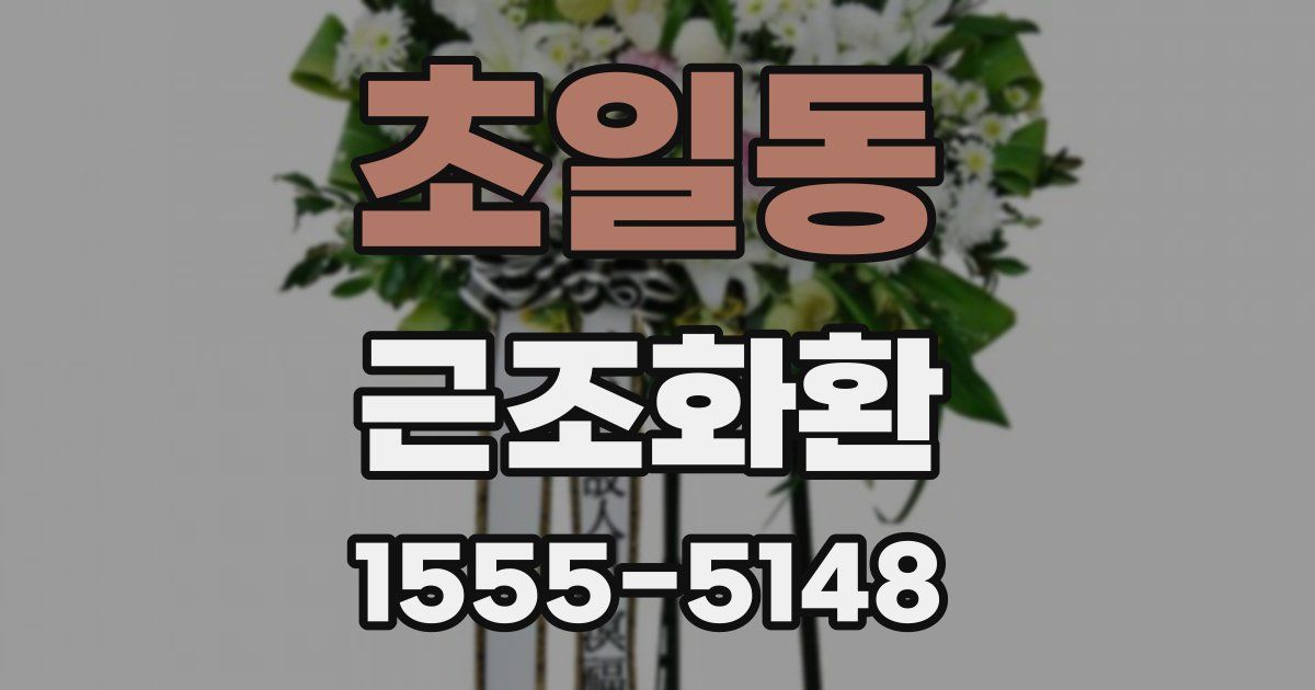 초일동 근조화환