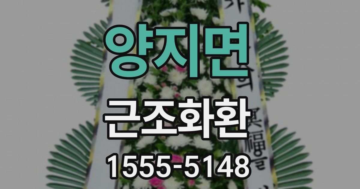 양지면 근조화환