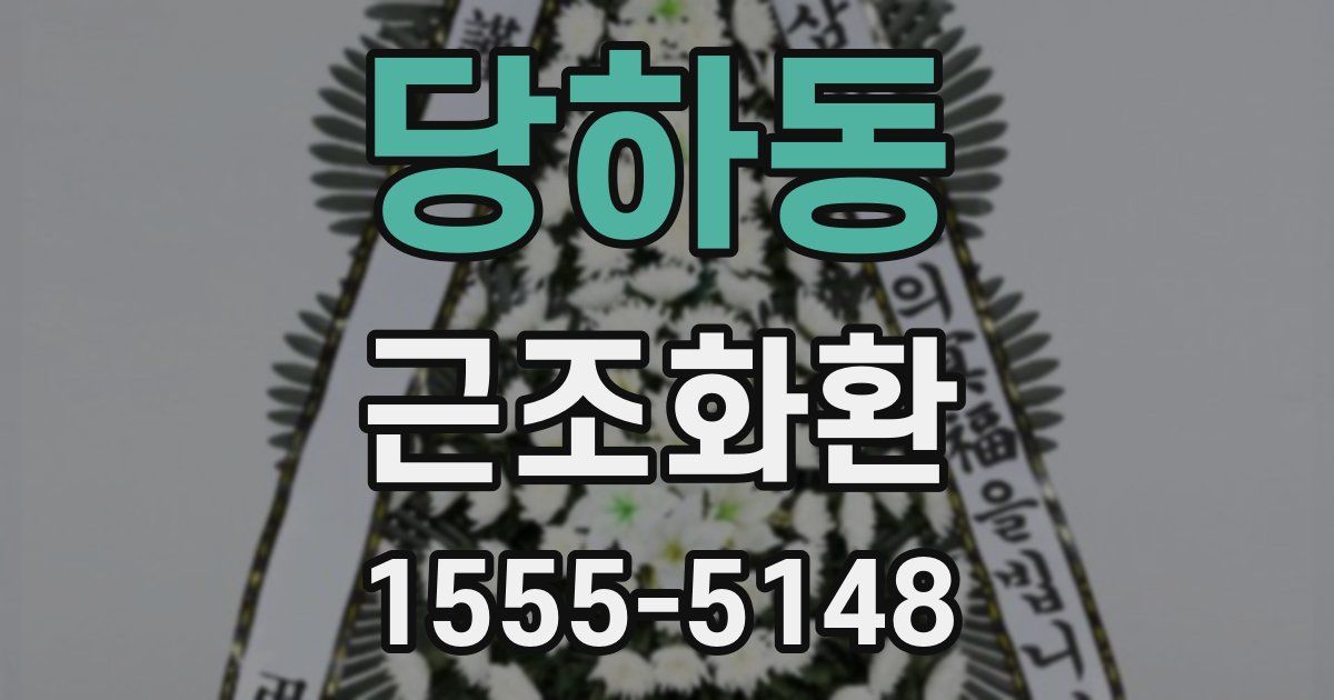 당하동 근조화환