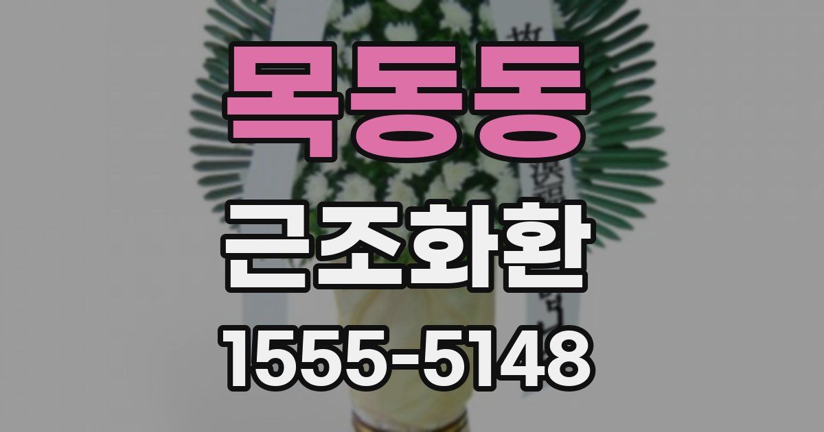 목동동 근조화환