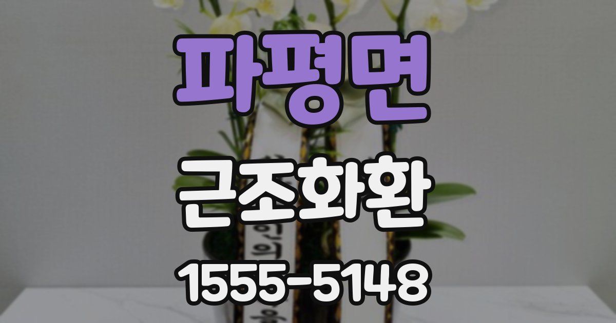 파평면 근조화환