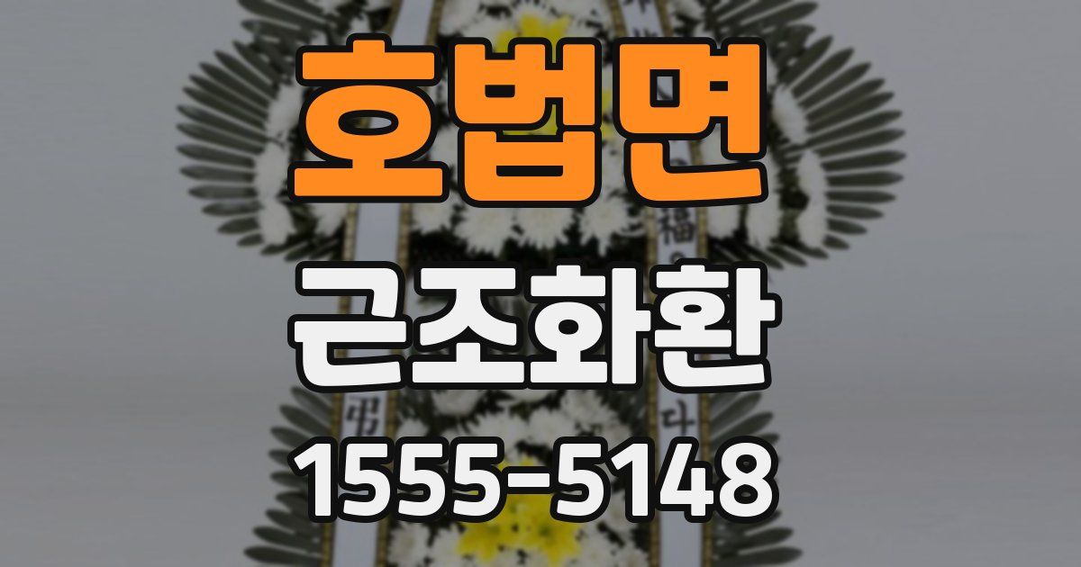 호법면 근조화환