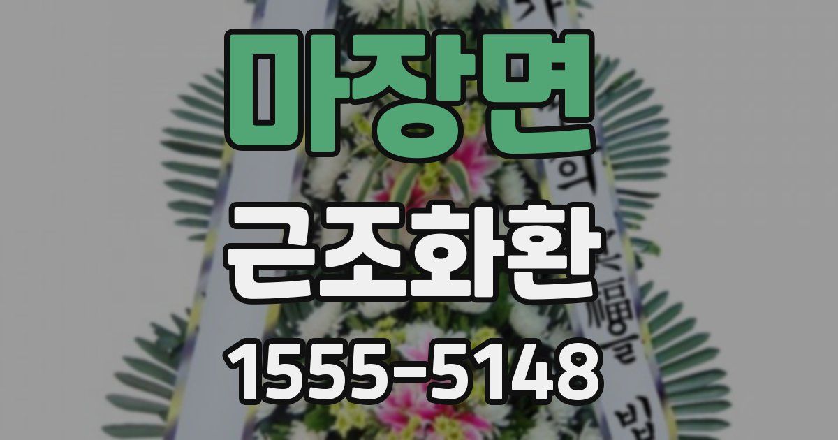 마장면 근조화환